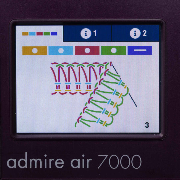 PFAFF® admire™ air 7000 Purple Coverlock Machine