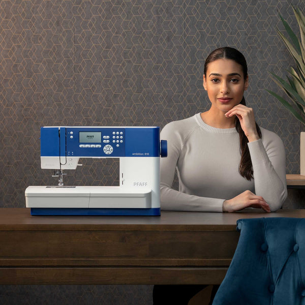PFAFF® ambition™ 610 Blue Sewing Machine