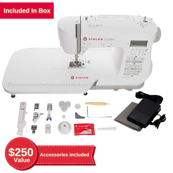 SINGER® C7220 Sewing Machine with Extension Table